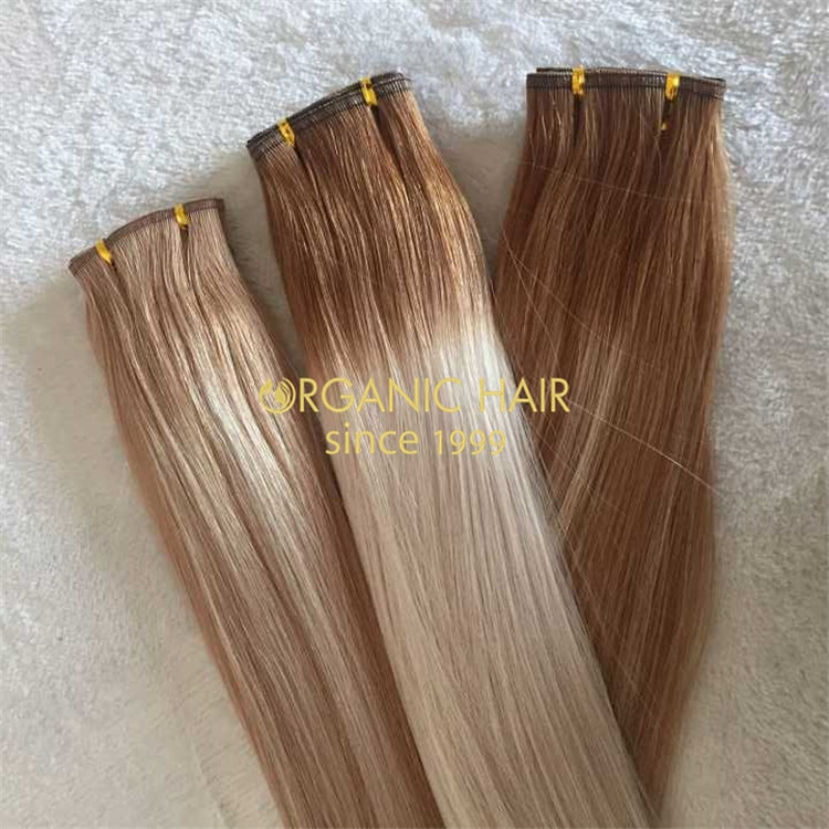 Pretty color full cuticle russian hybrid weft with wholesale price A157
